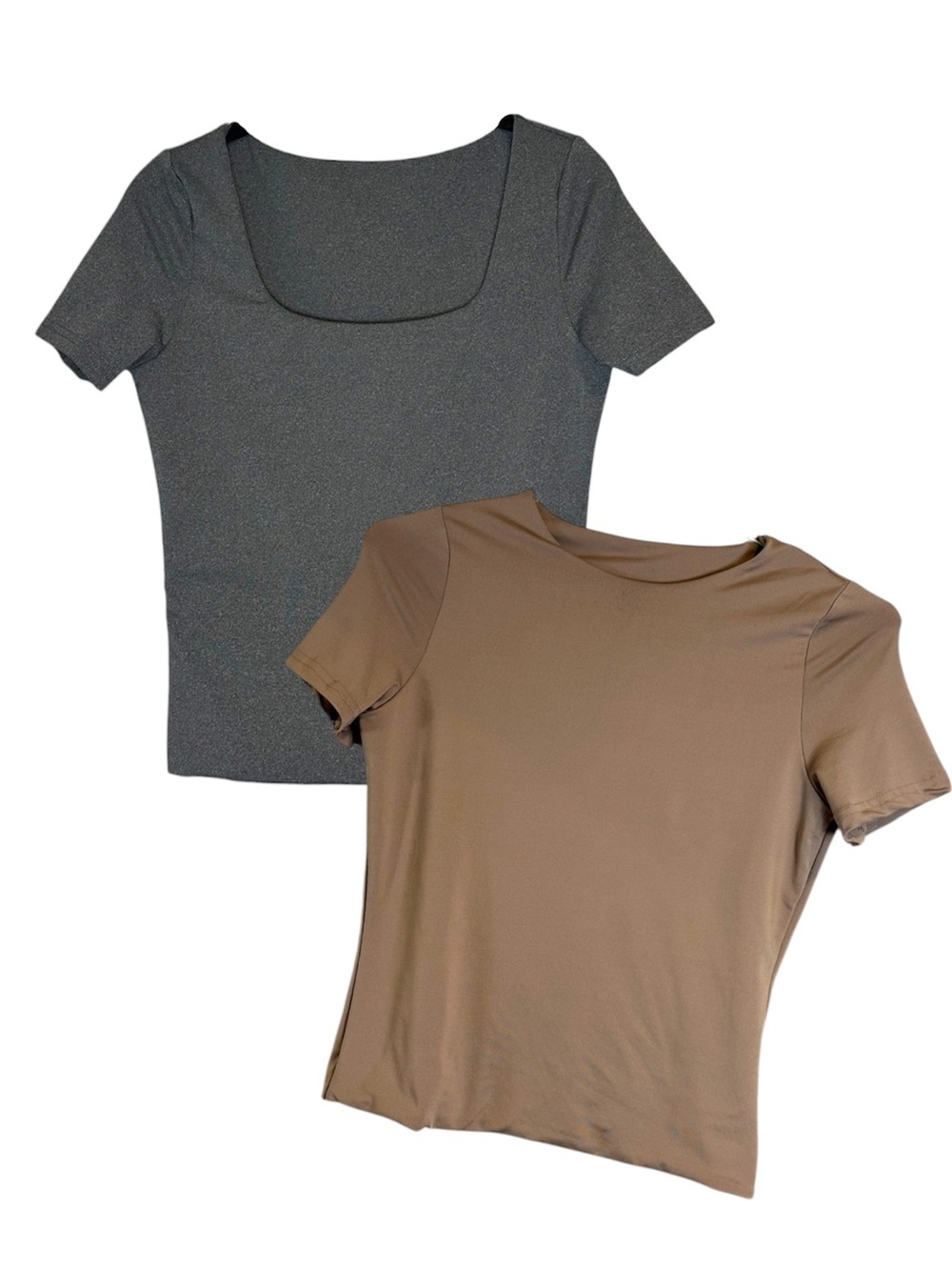 Bundle of 2 Seamless Double Lined Basic Tees